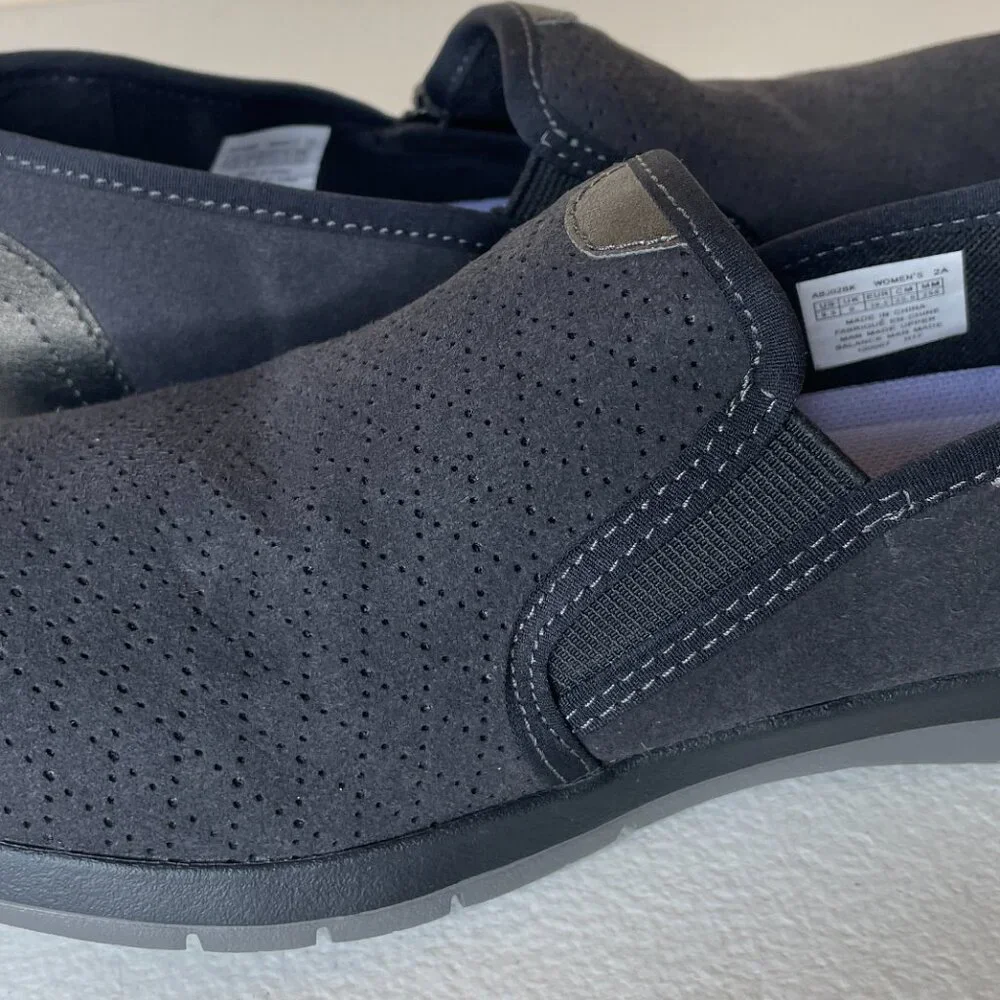 Aravon Wembly Side Zip Faux Suede Shoes Women’s Size 8.5 Narrow - Picture 12 of 16